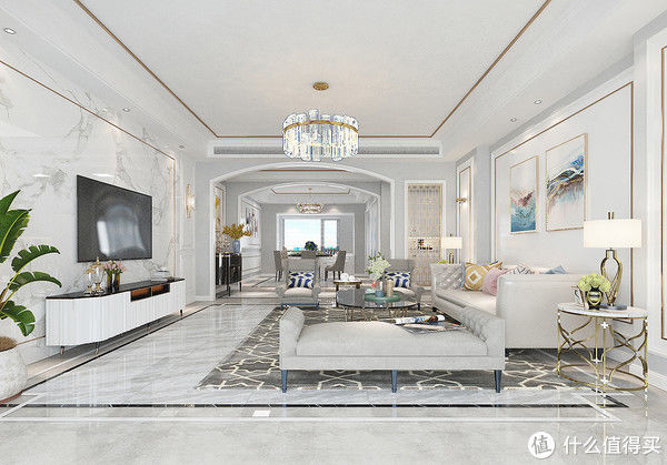 精致|256㎡现代轻奢风，精致、简约的设计往往更加的适合生活，这就是家