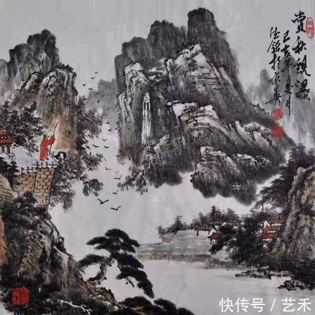 北京奥运!著名画家赵德铭(赵银湖,字雲昇)丨咫尺万里、醉墨淋漓