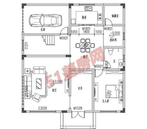 露台|大气的二层新中式别墅，带车库和大露台，这主人的品味一看便知