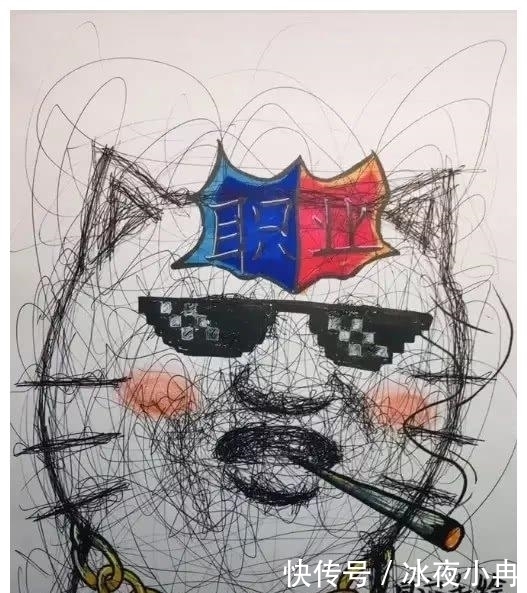 开局乱画,本以为是来搞笑,看到成品:笑喷了
