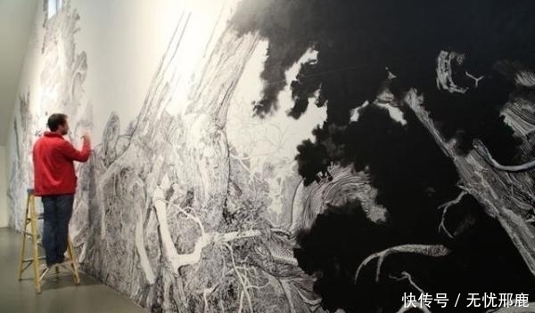 想象力!他画画仅用一支笔,耗时7个月画完一幅画,网友:细节堪称打印机