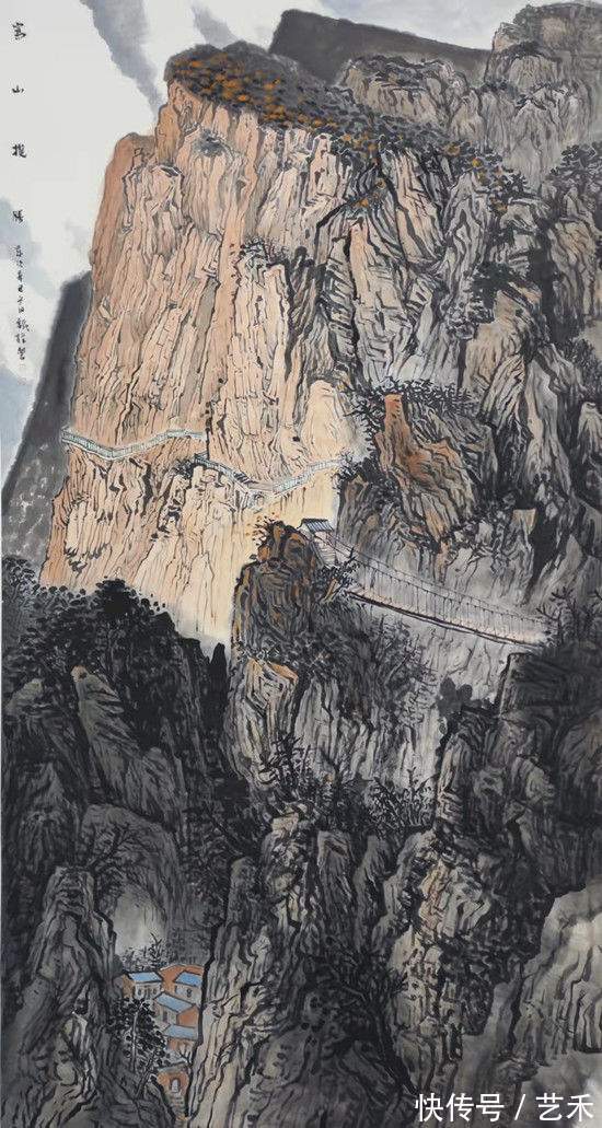 河南省#“道法嵩山”知名画家薛铁锋作品赏析