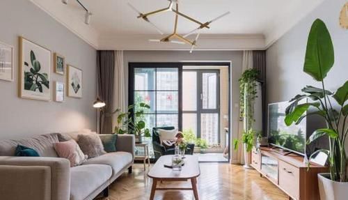 温莎床|88㎡清新北欧3室2厅,小房子是植物天堂,小日子就该清新又温暖