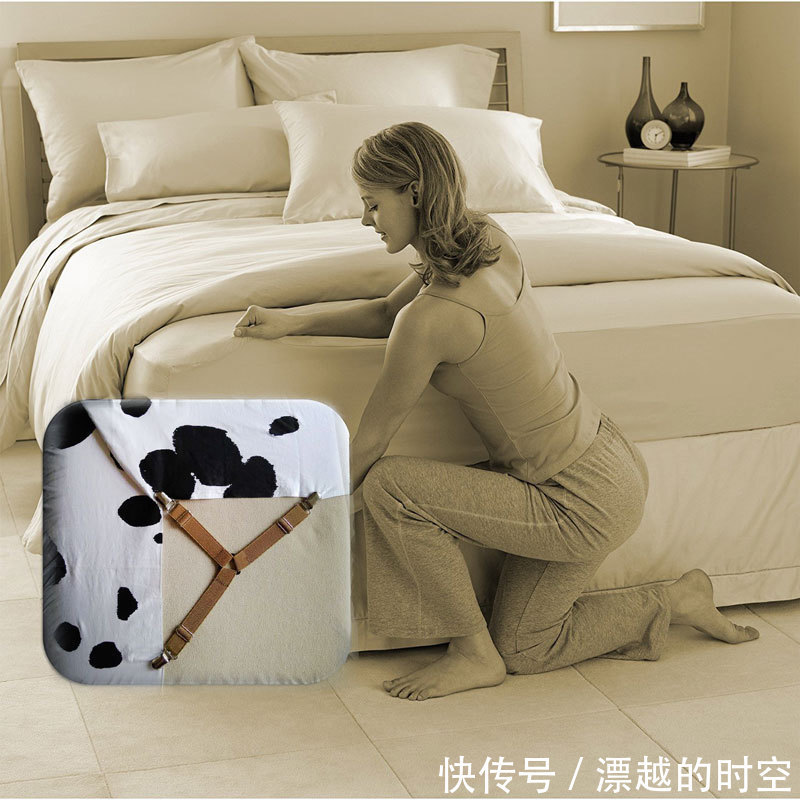床笠|别傻傻铺床罩了!学学日本女人用这“新玩意”,睡多久都不乱
