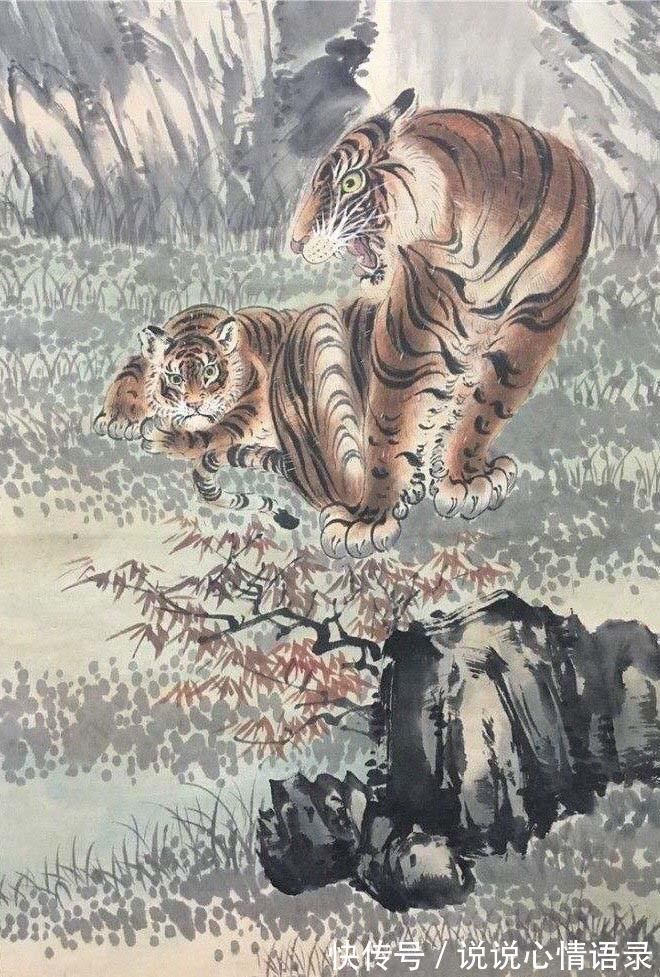 张善孖|虎啸山林——“虎痴”张善孖的猛虎作品欣赏