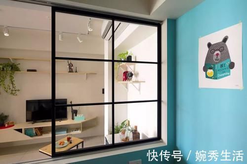 二居室|56平的小户型二居室，把餐厨结合，次卧还藏了起来