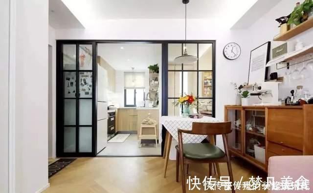 卫生间|46㎡小公寓:玻璃隔断通透明亮,衣帽间很迷你,干湿分类真实用!