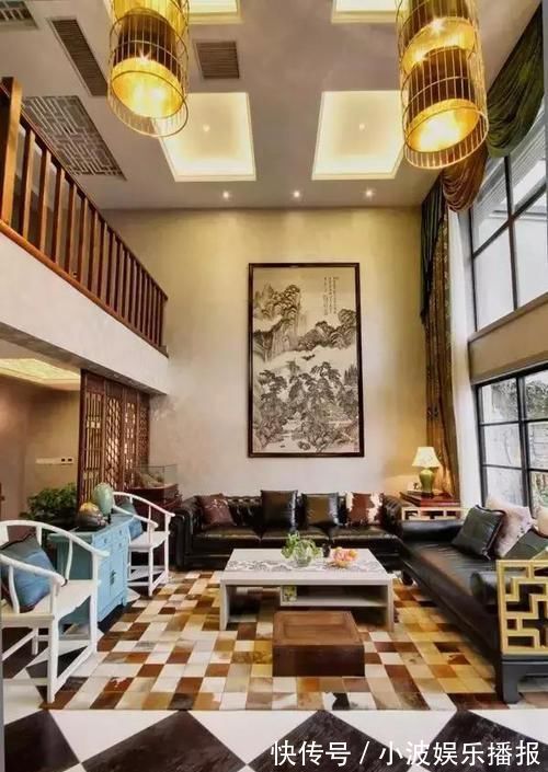 客厅|新中式风客厅，非常漂亮的效果图，聪明的人都很喜欢的新中式风格