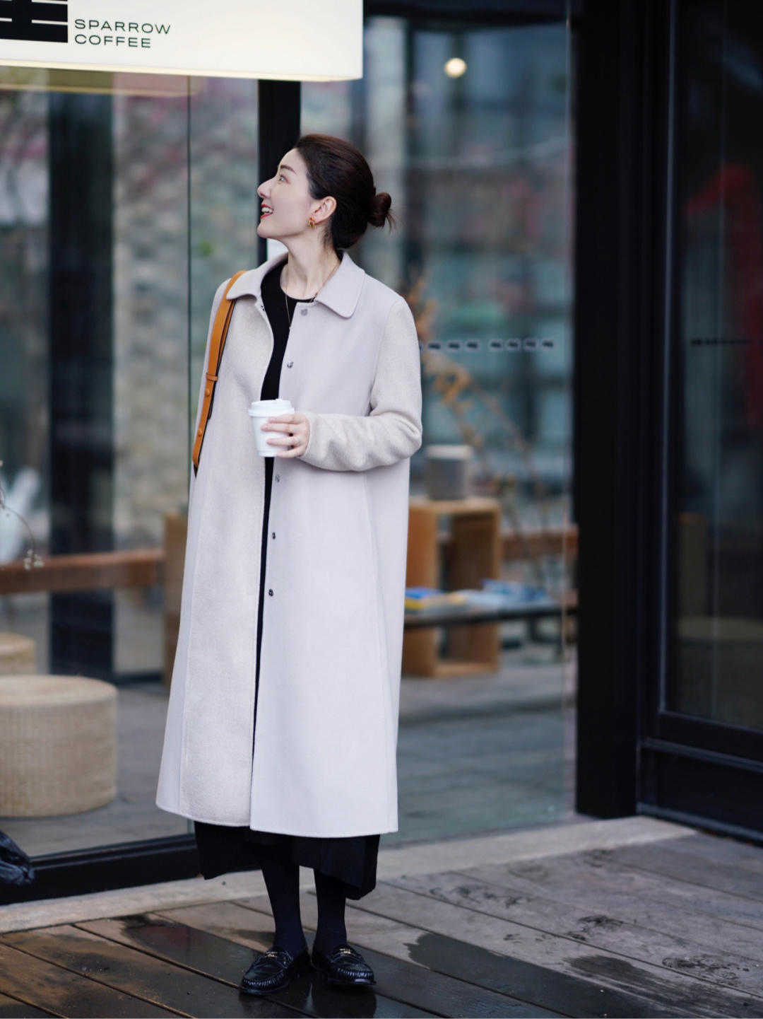 半领 秋季来一件这样大气的大衣,何愁这个秋季无大衣