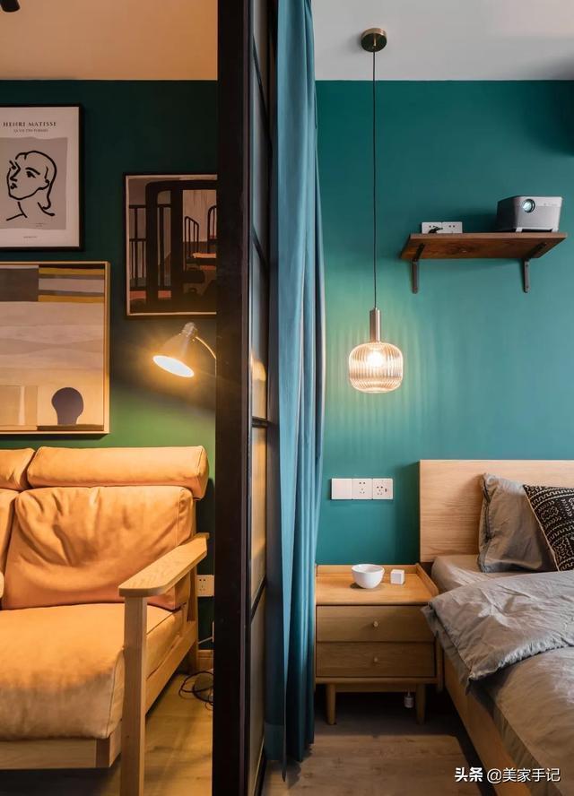 玄关|40㎡你觉得小她却改成2室1厅外加1个衣帽间,全屋复古高级晒晒