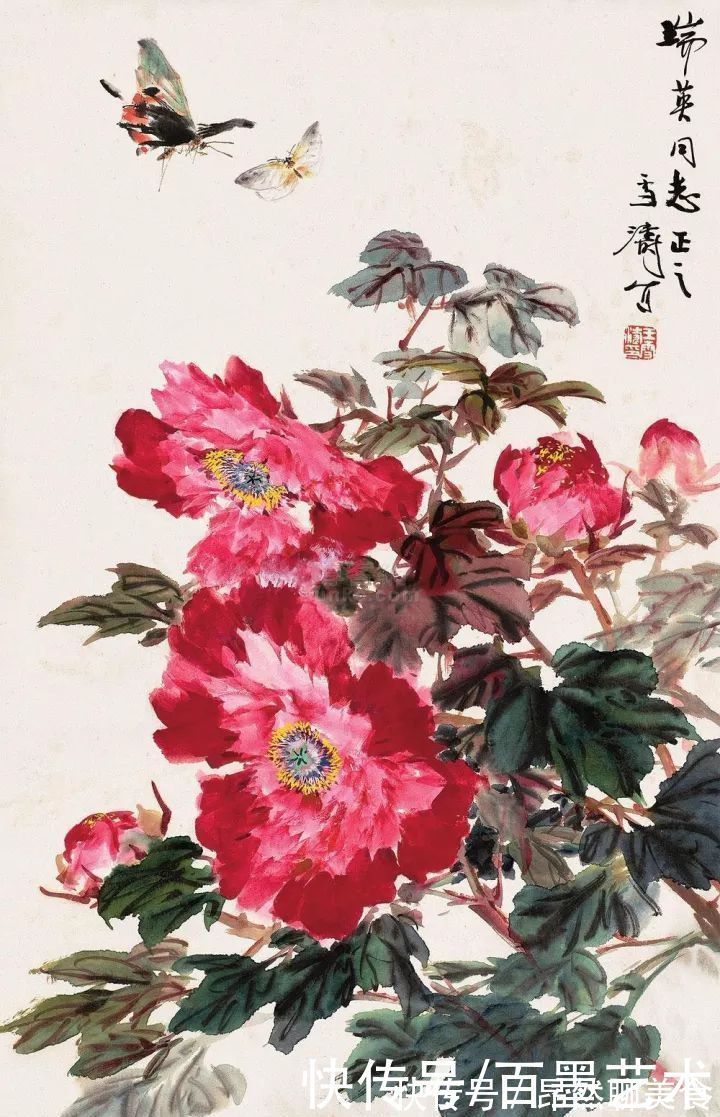 小写意@唯有牡丹真国色!小写意牡丹画150幅,美醉了