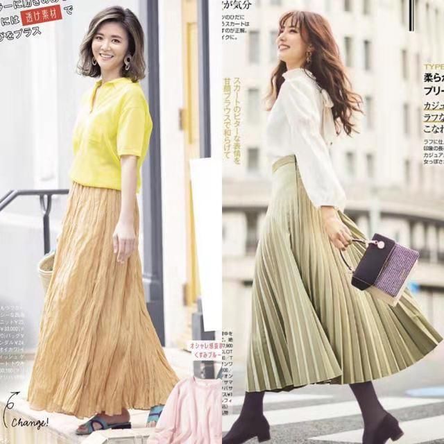 40+女人穿衣在精不在多，休闲上衣搭配半身裙，穿出高级感