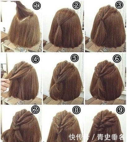 短发女孩|已经腻了普通的公主头吗?短发各种编发造型,绑出时尚公主头!