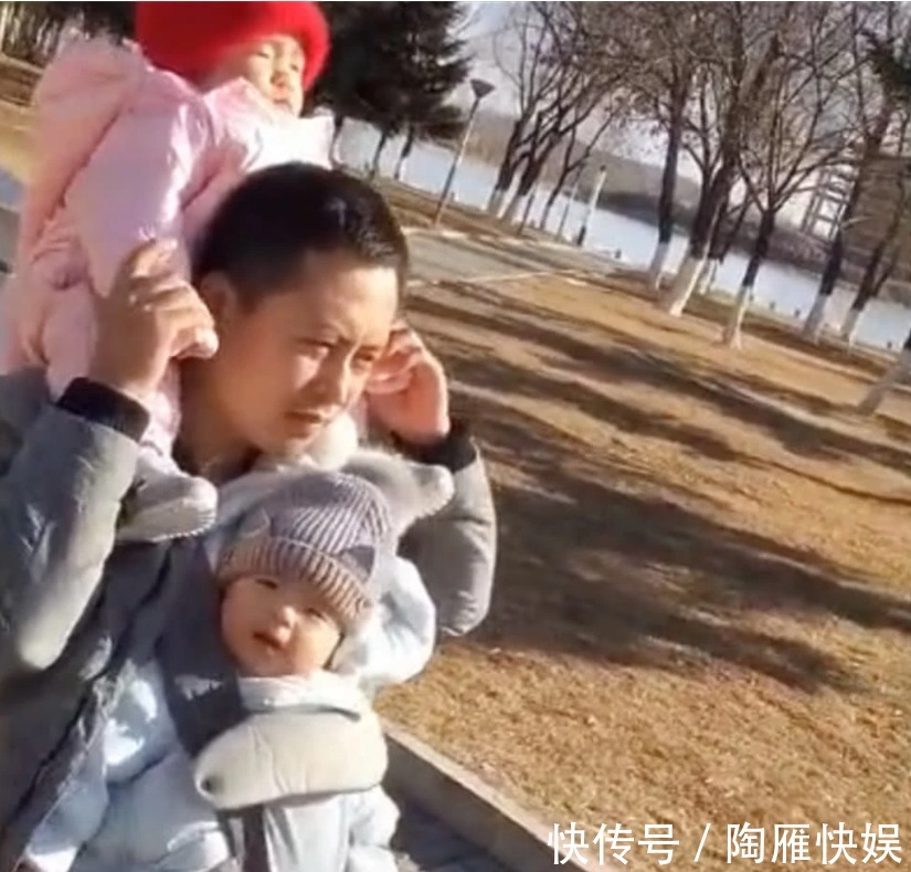 爸爸|自从生了龙凤胎之后,爸爸出门的画风是这样的,简直暖化了