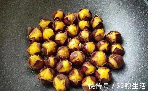 板栗新做法,不烤不煮,8分钟个个开口,自动脱皮,比买的还好吃