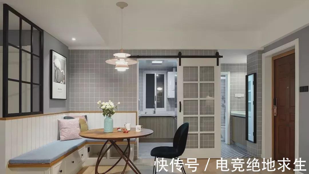 餐厅|这套新房真有创意,客厅改主卧,电视背景墙后面设吧台!