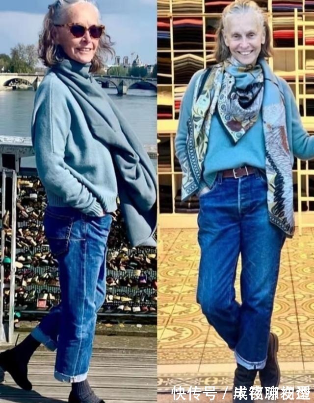 米色 70岁比年轻人还会穿,奶奶辈也穿出时髦范,她才是真正的穿搭高手