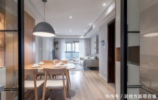 餐厅|98平北欧风设计,让空间充满自然惬意的气息,令人舒适又轻松