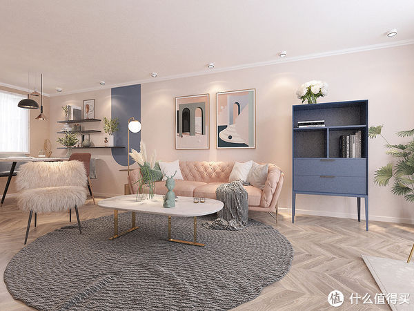 卧室|参观完47岁阿姨的家,感觉自叹不如,仅有47㎡却装修很敞亮又前卫