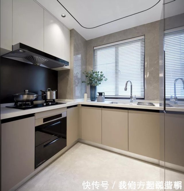 气扇|128平现代轻奢风三居室现代感十足，一个端庄而又大方的家