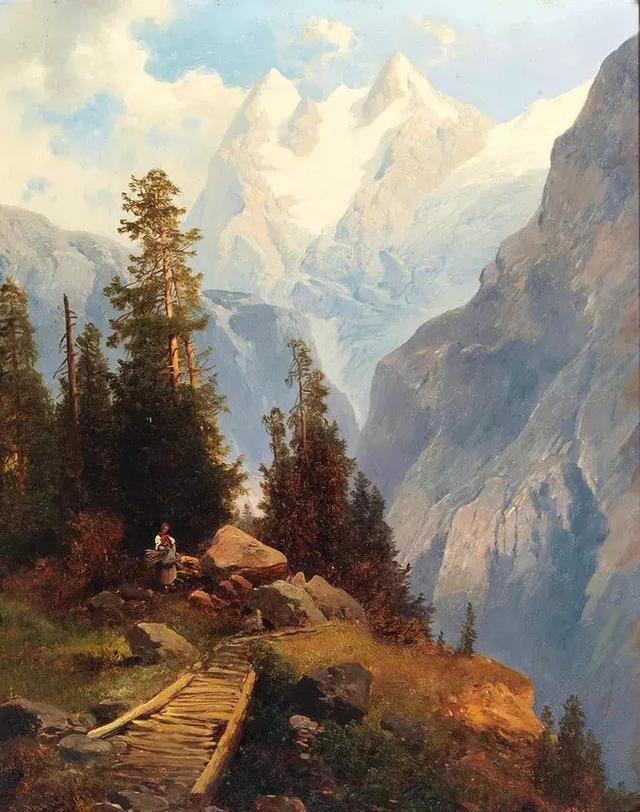 艺术家#奥地利艺术家的超美风景油画,领略大自然的宁静之美