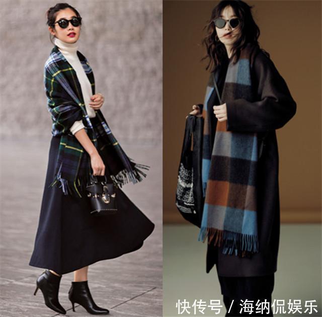 真服了日本女人会打扮,一条围巾戴出高级感,难怪冬日更迷人