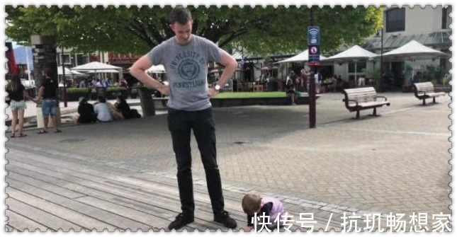 欧巴|“长腿奶爸”遛娃走红,原来这才是正确的遛娃打开方式