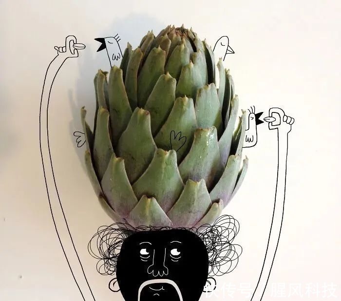 插画#拥有“魔法”的插画家,用几笔涂鸦,将沉闷的照片变得趣味十足