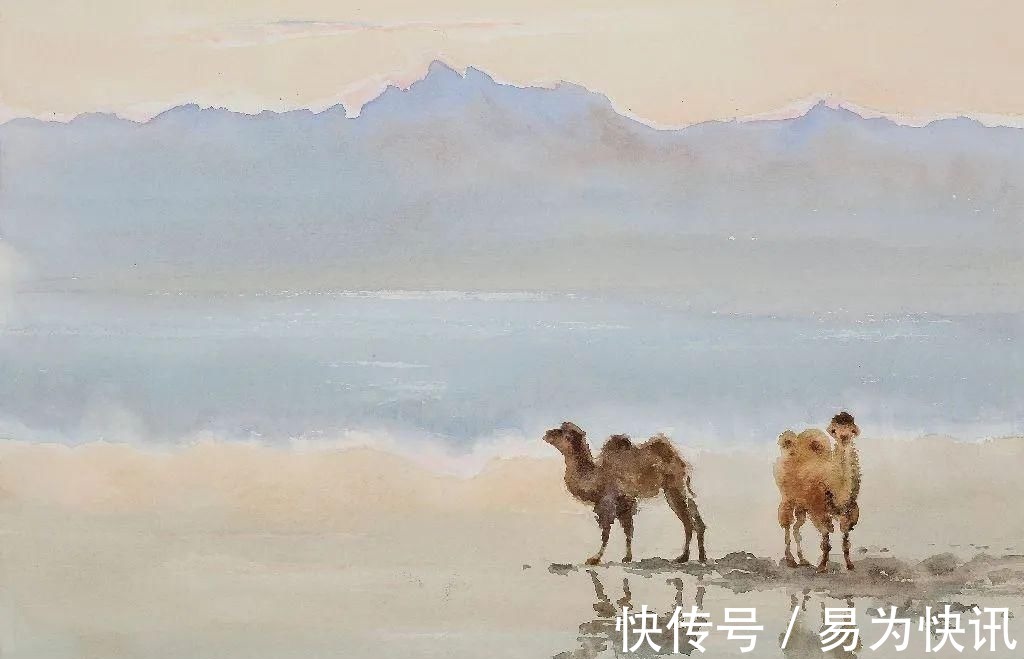 徐悲鸿!他被徐悲鸿称为“中国艺术界卓绝天才”,融入水墨意境的水彩,太美好了!