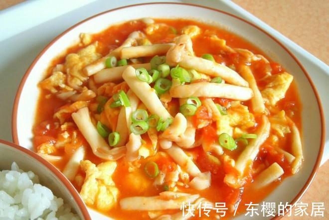 家常开胃菜谱,茄汁海鲜菇滑蛋,做法简单,美味下饭,吃不够