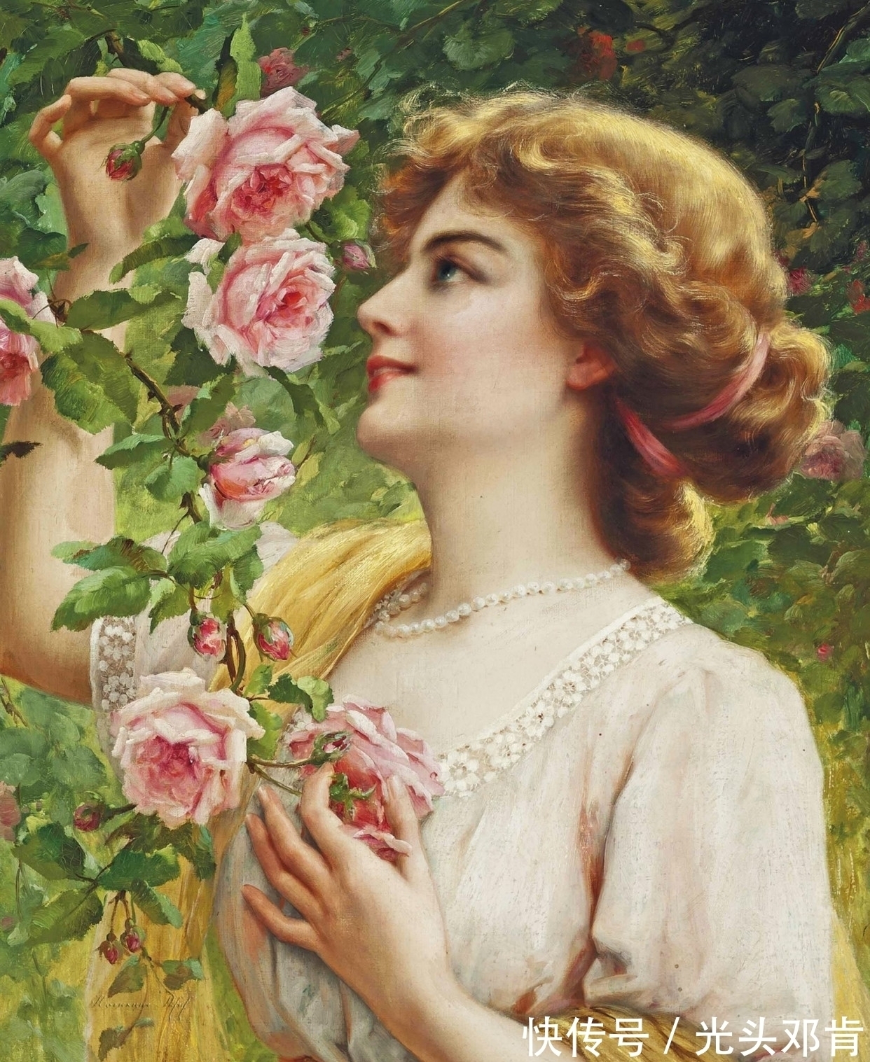 弗农&他最擅长画美女,埃米尔·弗农Emile Vernon油画美女作品鉴赏