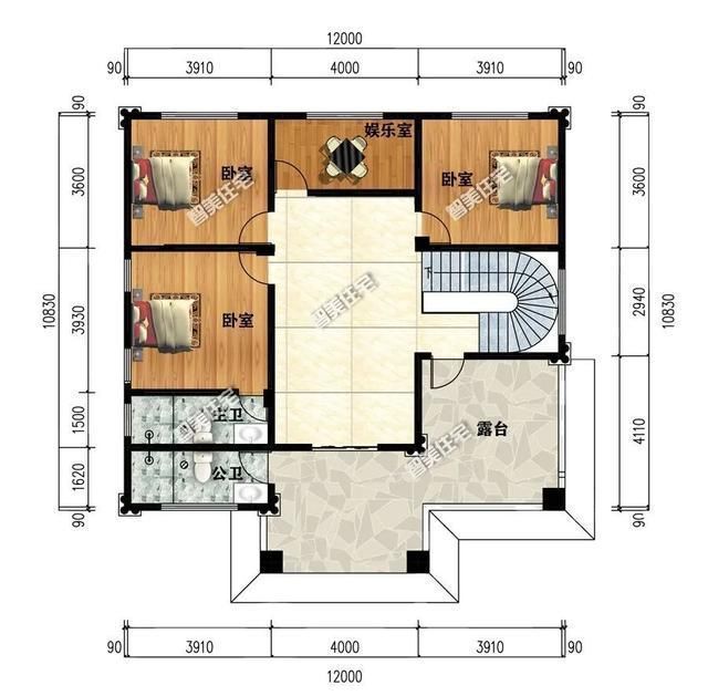 户型|在村里省钱盖洋房，那肯定要选择平屋顶户型，颜值也很在线哦！