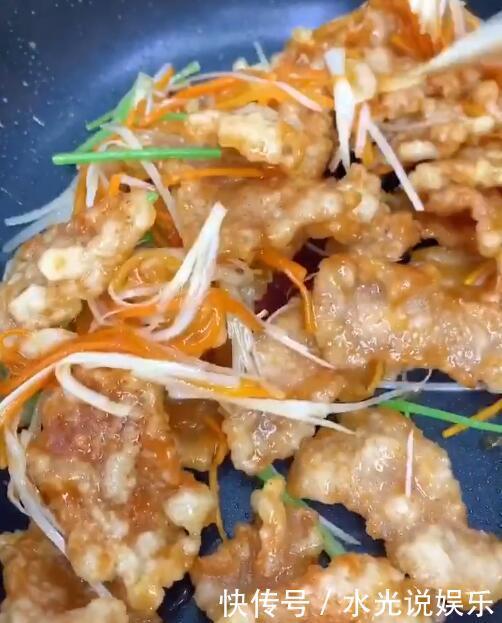 家常|锅包肉的正宗家常版做法,外酥里嫩,酸甜可口,小孩特别喜欢吃