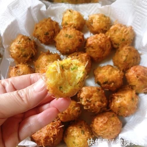 营养又美味的炸素丸子,粉丝与胡萝卜的新吃法,新奇搭配,味道绝美