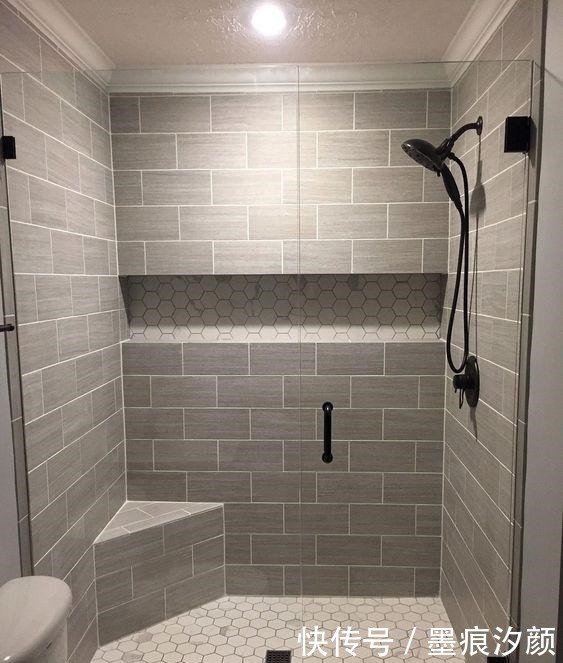 地漏|越来越多的浴室兴这样装!地面铺桑拿板,淋浴喷头做顶上,太漂亮!