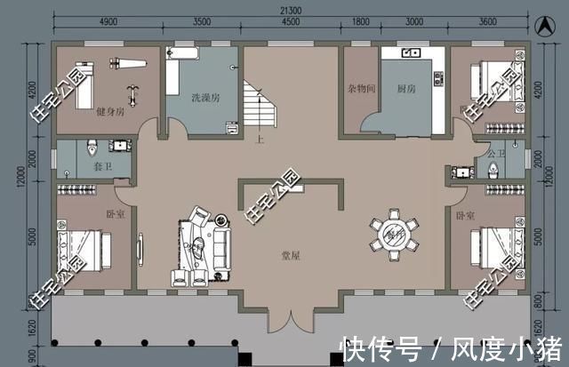 占地面积|农村没有堂屋的房子不是好房子,20套户型分享,总有一套看上眼