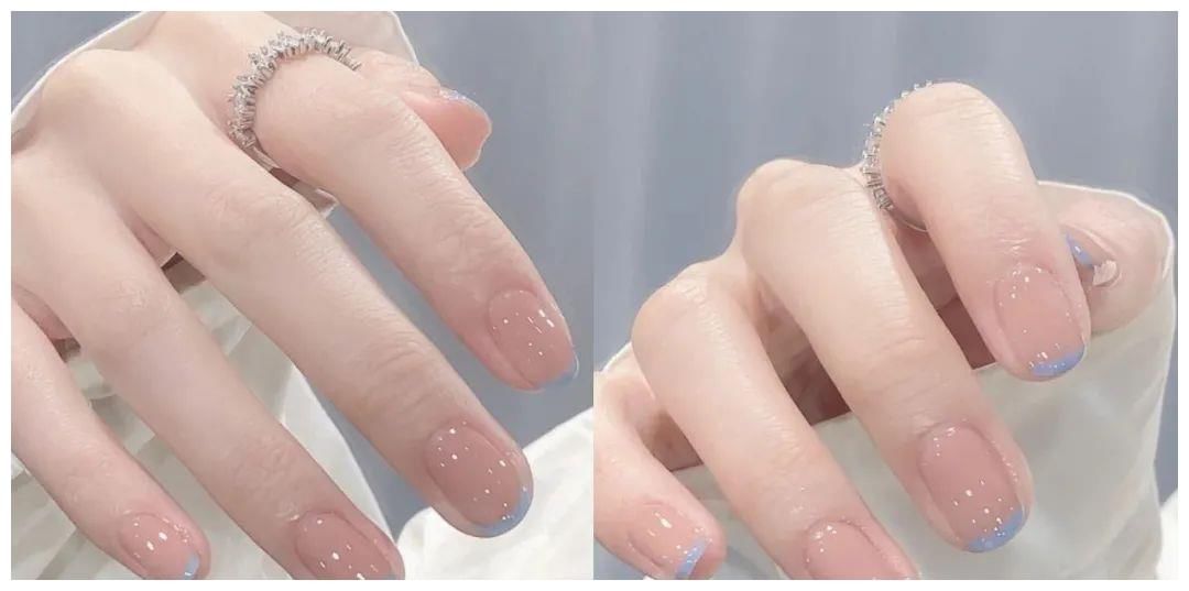 四季皆宜的裸色美甲，百搭显白，不会出错的搭配款式