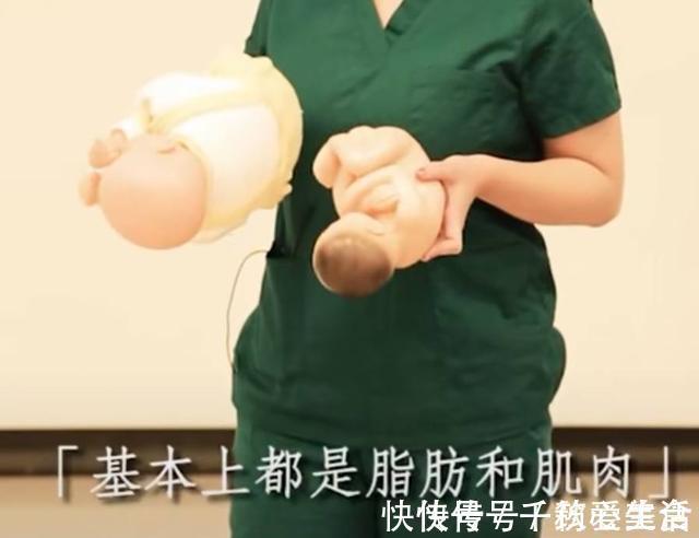 巨大儿|一张图带你看,出生时5斤和8斤的娃大小差异多大!心疼下孕妇吧