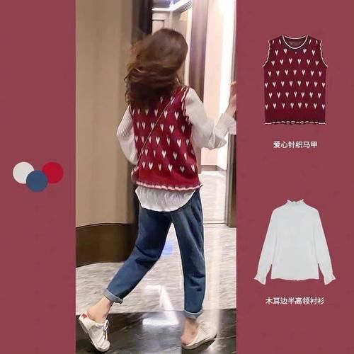 衬衫＋马甲的神仙搭配，时髦精看到都喜欢！又甜又优雅