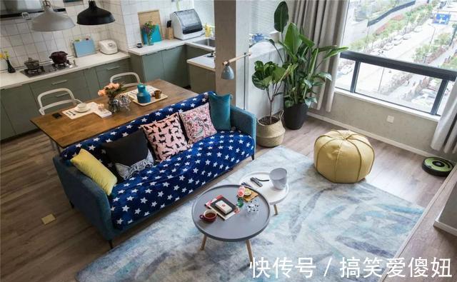 电视柜|85㎡小复式,开放式客餐厨十分敞亮,木凳电视柜个性又可爱