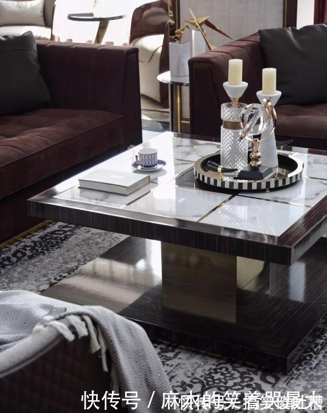 胡桃木|140平三室装修,难得一见的精致高雅空间,主卧色调太美了!