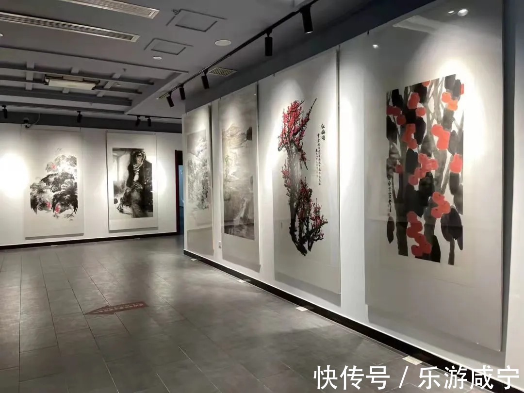 美术馆$湖北首届中国画写意作品咸宁巡展暨市州美术馆联盟成立