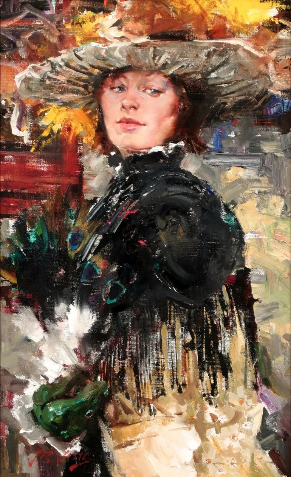 jeffrey|他的油画笔触粗犷又细腻，透着一种不可言说的美