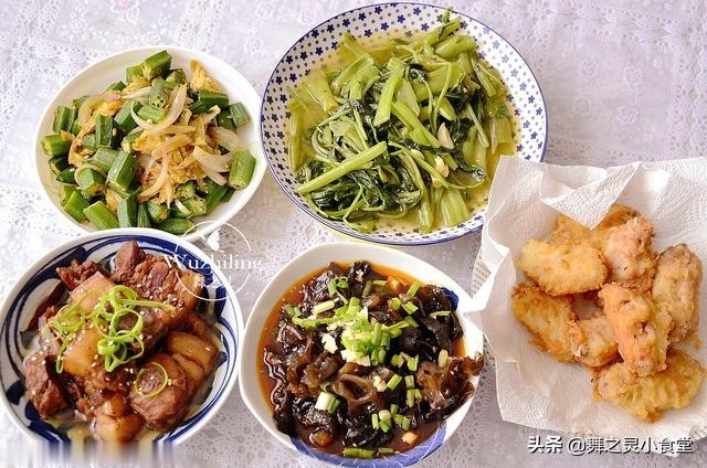 结束房贷的日子，伙食吃得很丰盛，顿顿有荤菜，真满足