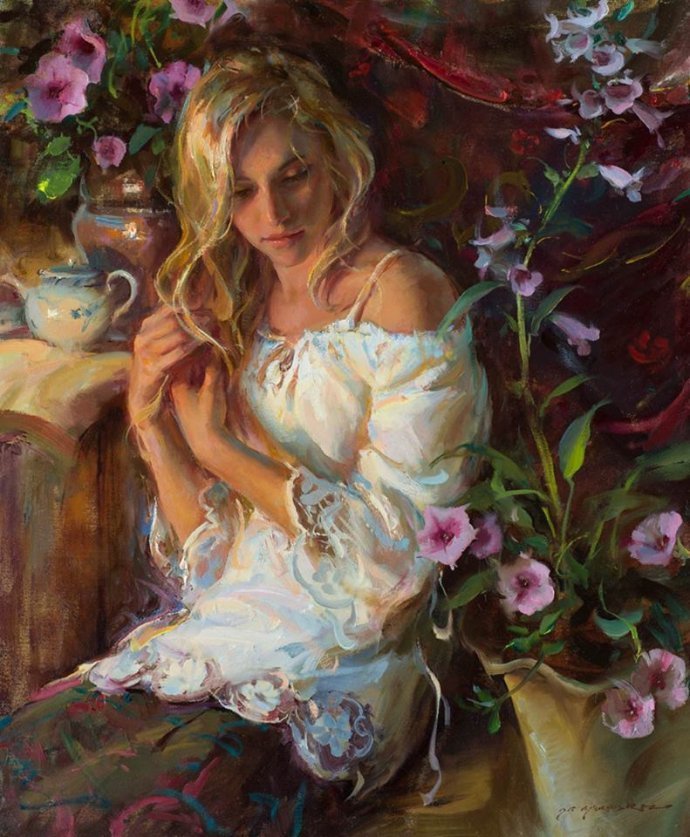 肖像!充满色彩、自由、深度的笔触的人物肖像油画作品