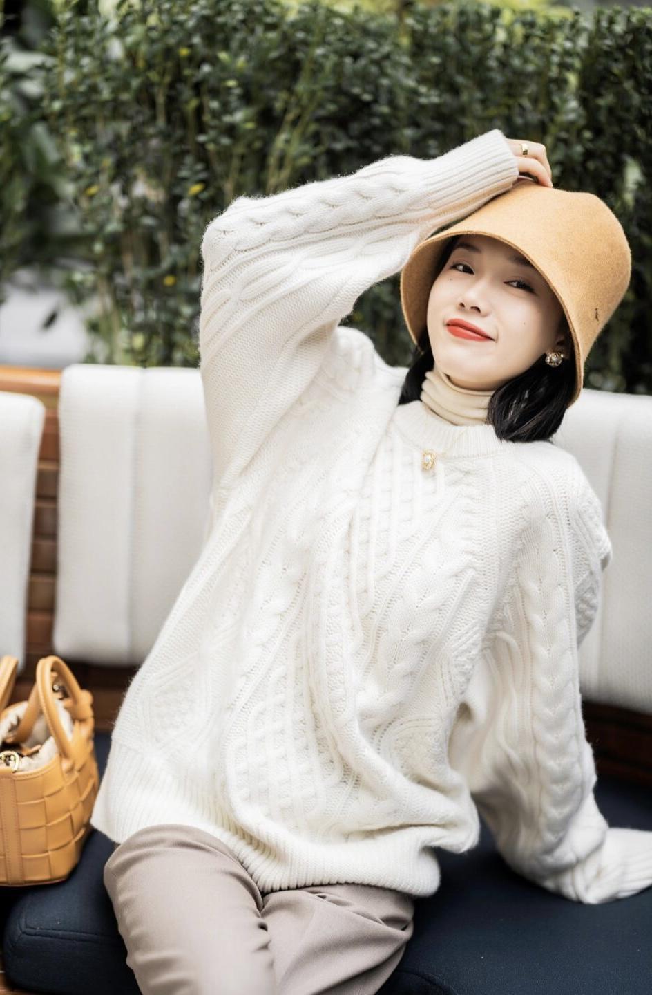 半身裙|这些才是“毛衣”的高级穿法,柔软舒适又百搭,保暖温柔不挑人