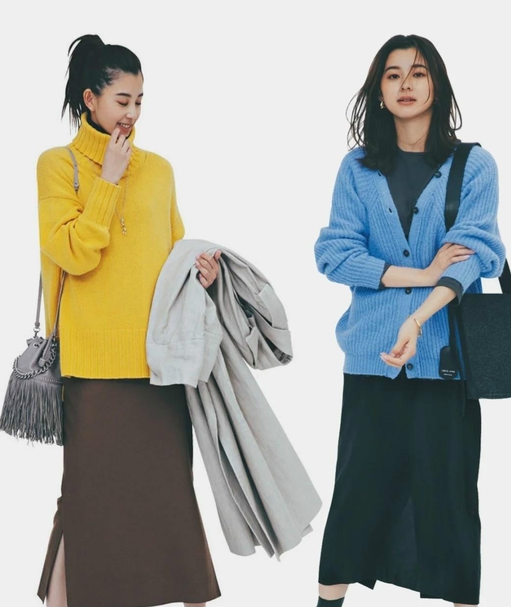 早春最适合针织衫,想要穿出日杂风效果,选款和搭配都要有技巧