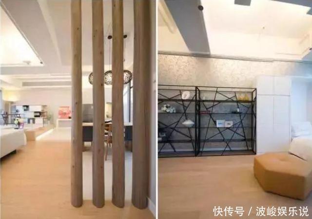 沙发|94㎡简约一室房,没有墙的设计,连卧室都是“隐藏”起来的