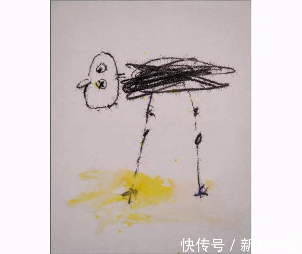 小学生$他画一只鸟卖了82万,网友吐槽:不如小学生,专家:往鸟眼睛里看