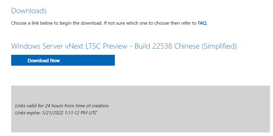 镜像|微软Windows Server Build 22538预览版ISO镜像下载